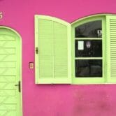 Fassade rosa Haus