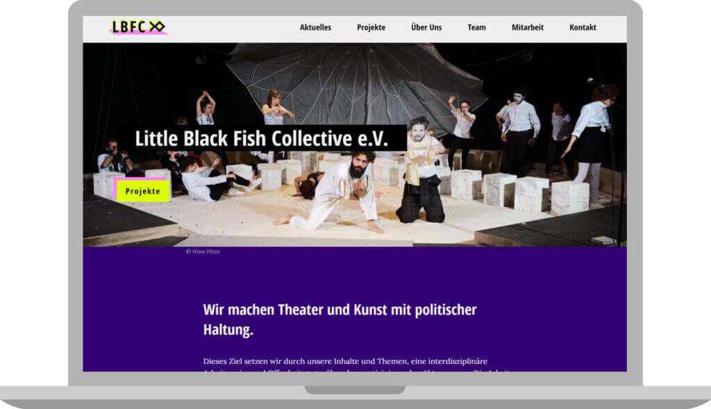 Homepage Little Black Fish Collective